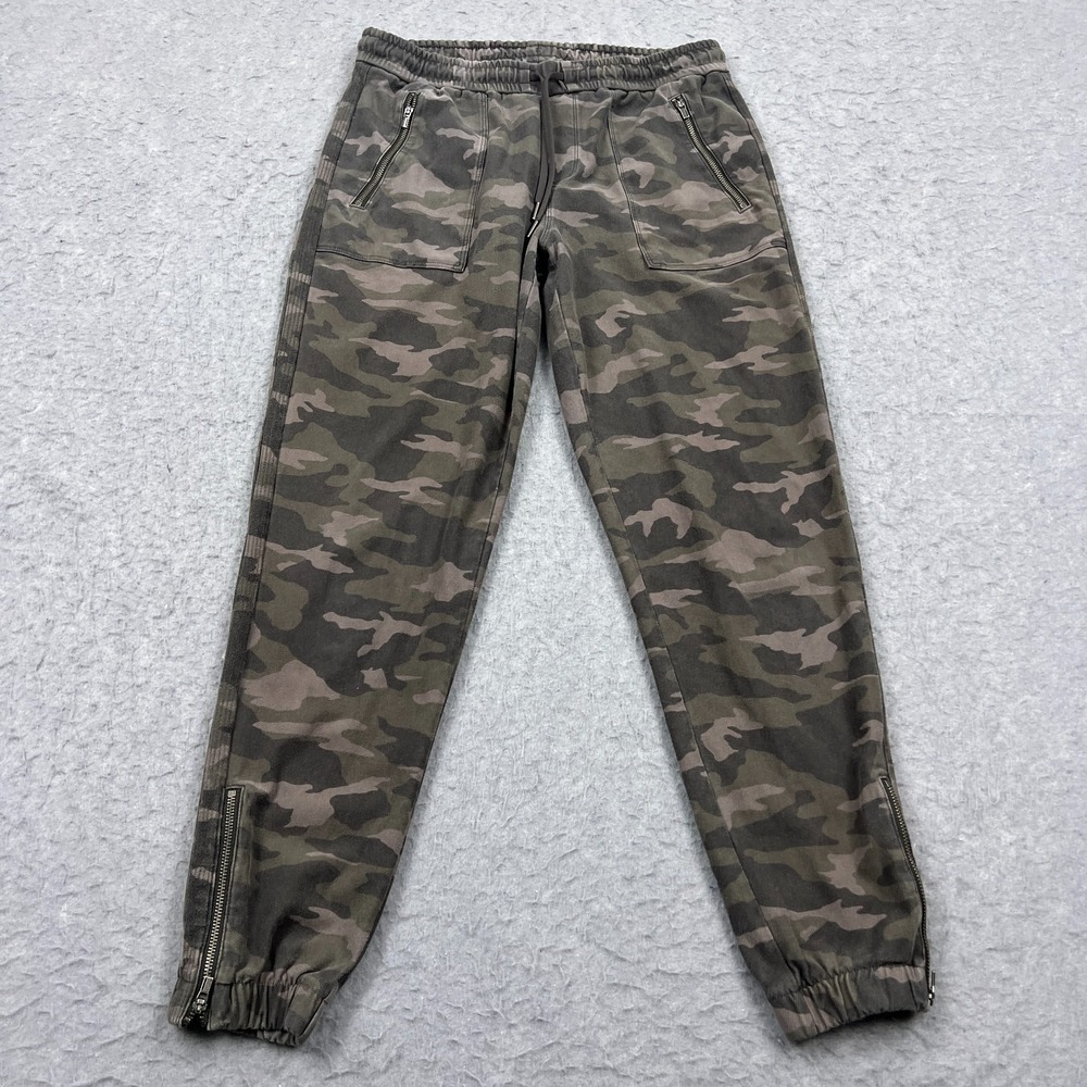 ATHLETA Farallon Jogger Women's 4 Camo Ankle‎ Zip Casual Athletic Pants
